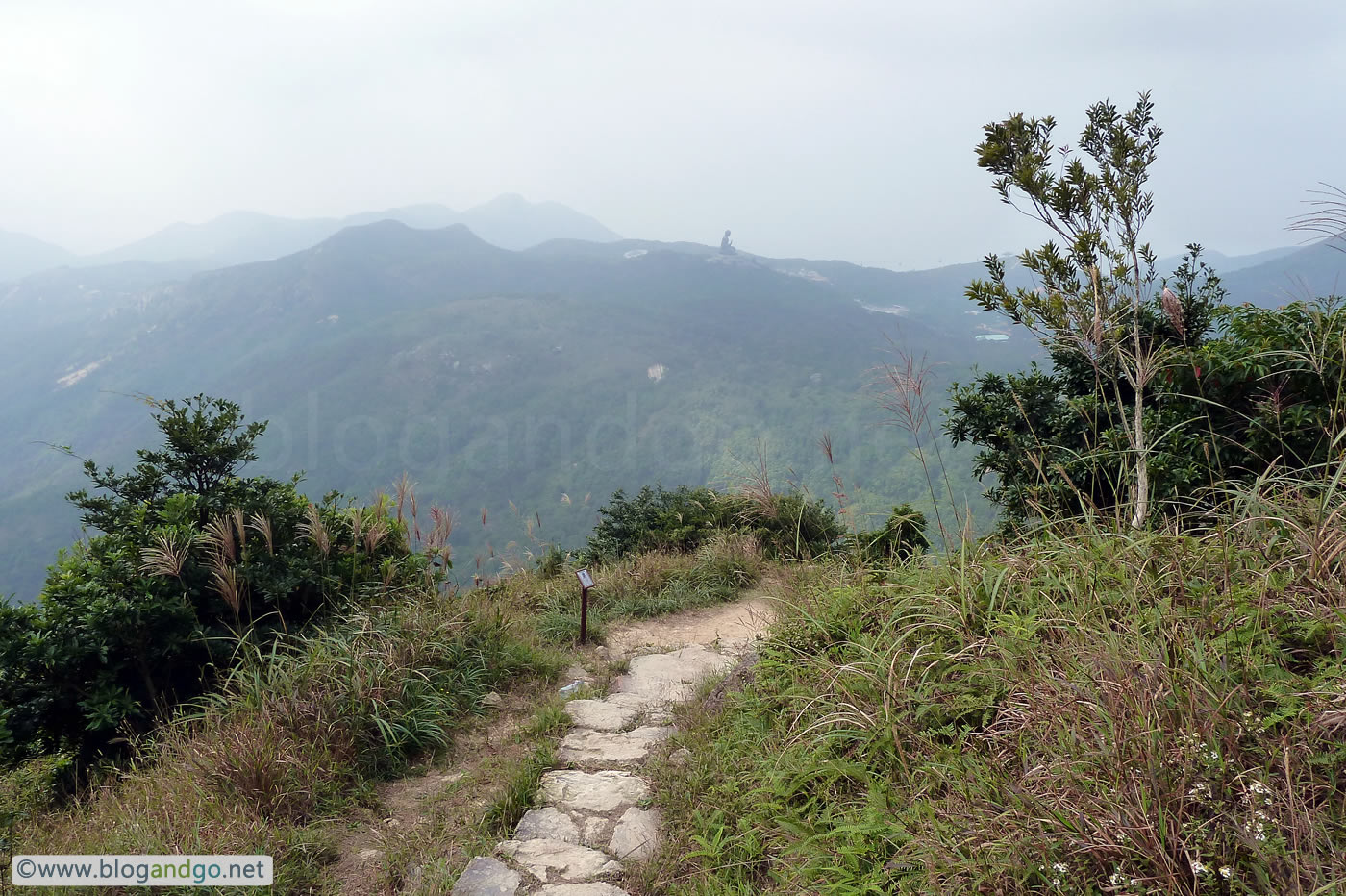 Lantau Trail - Big Buddha in view